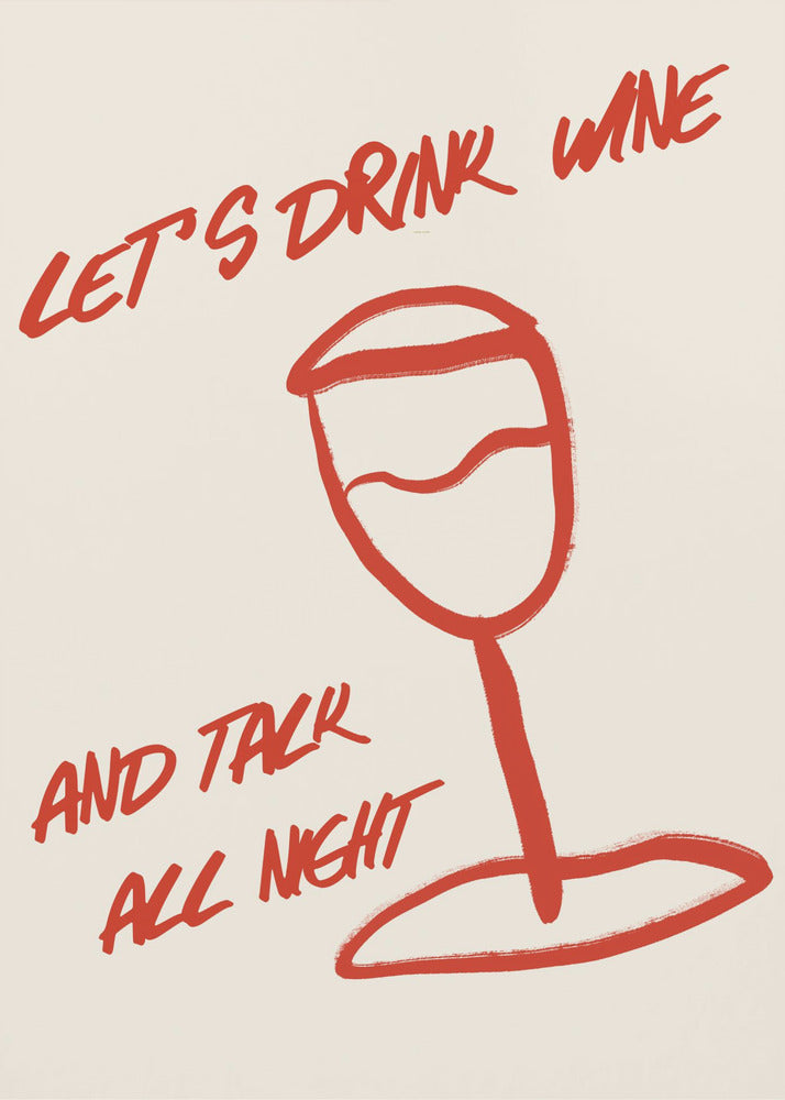 Wein & Worte entspannen | Leinwand