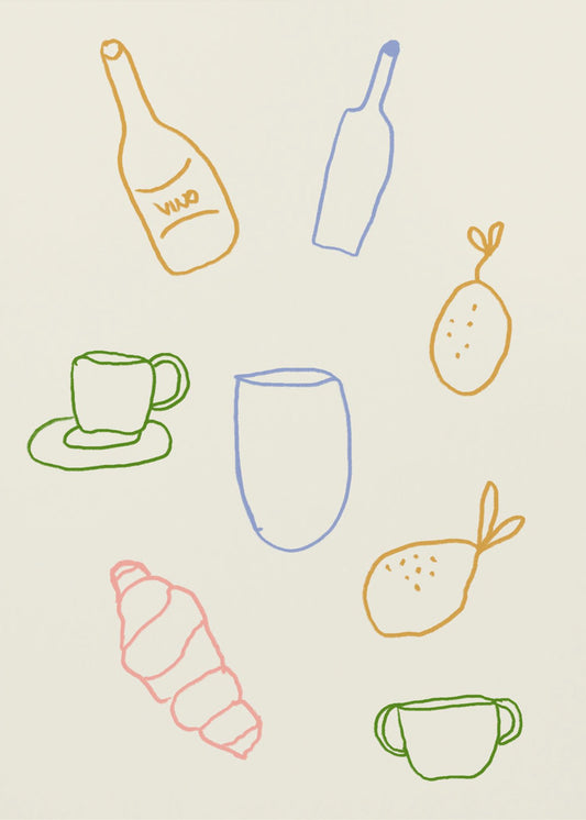 Minimalistischer Brunch | Poster