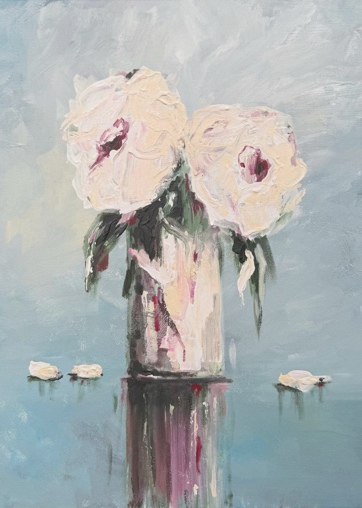 Weiße Rosen | Poster