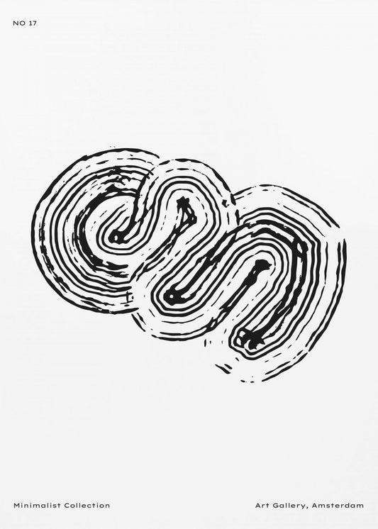 Monochromes Labyrinth 17 | Poster