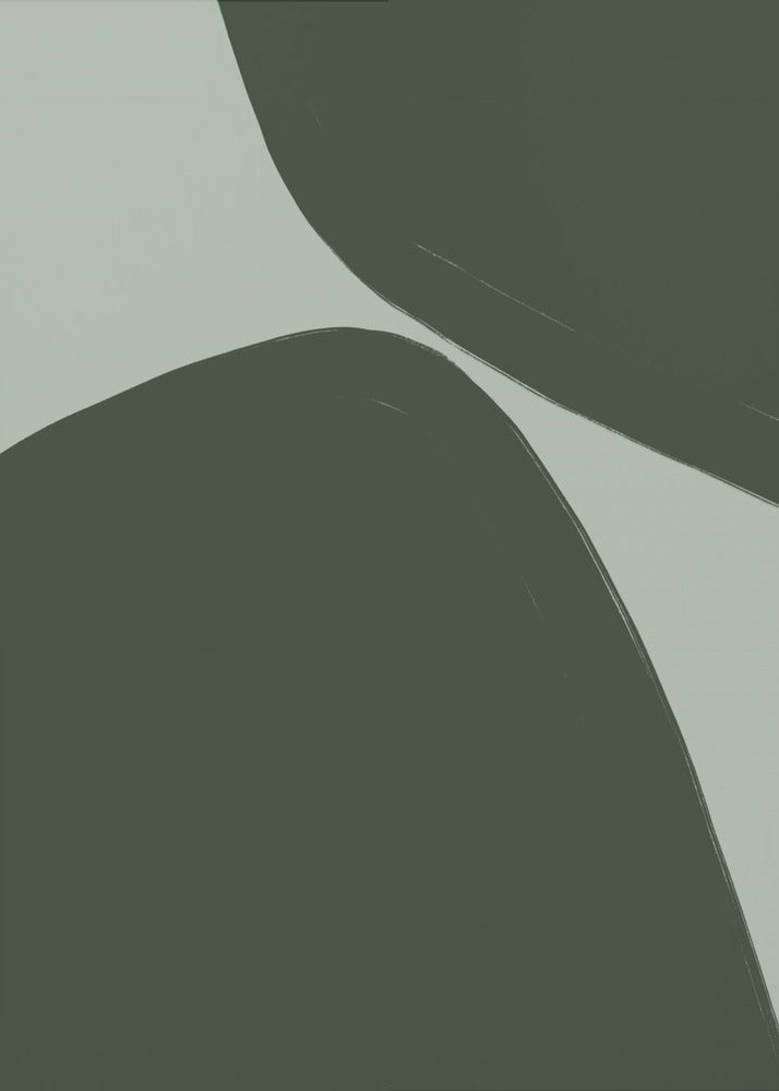 Kräftige grüne Kurven | Poster
