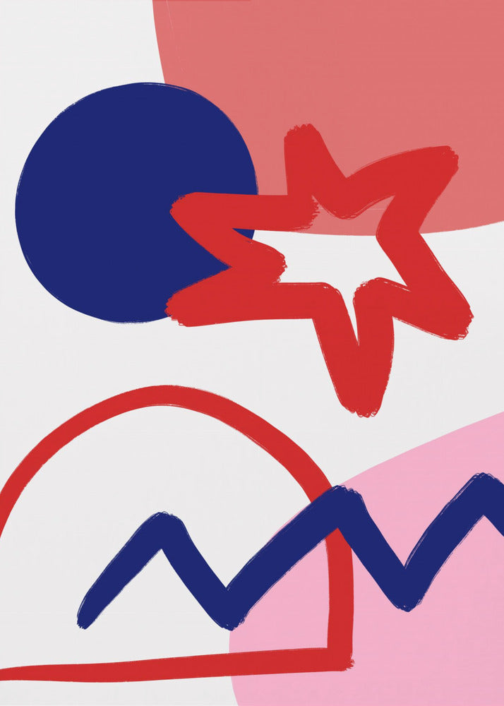 Kräftige geometrische Formen | Poster