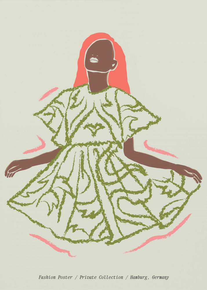 Eleganz in Grün | Poster