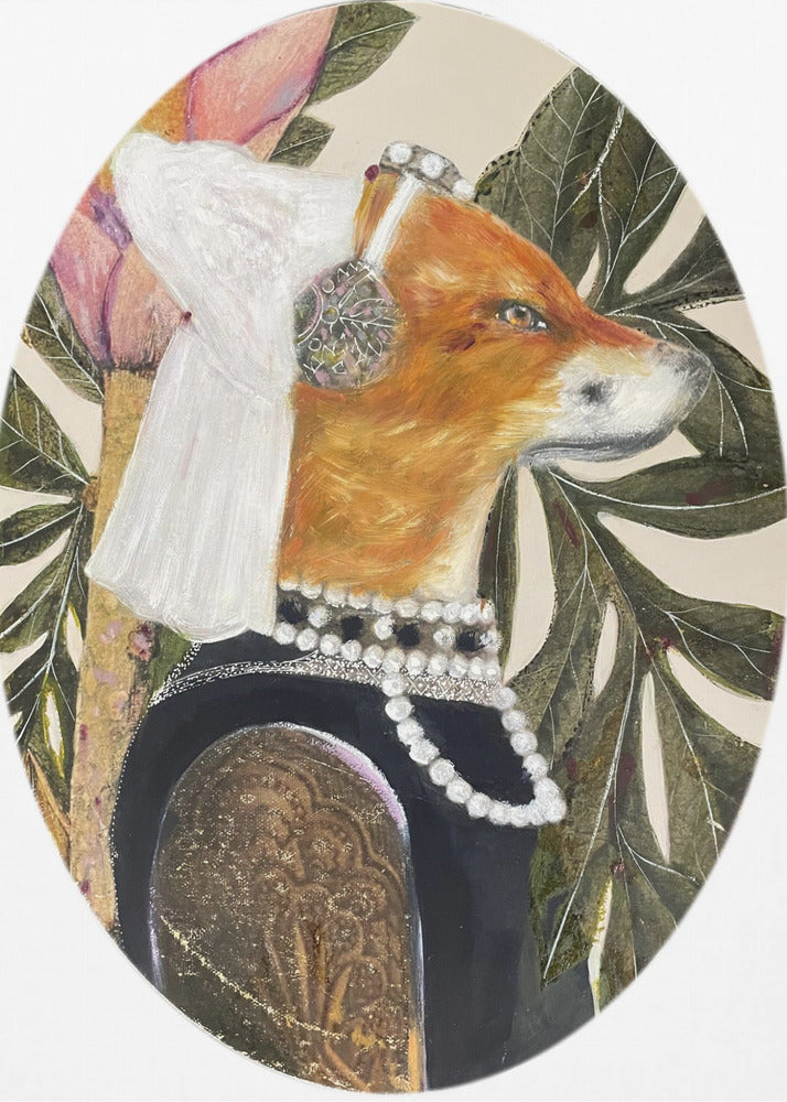 Fuchs im Renaissance-Gewand | Leinwand