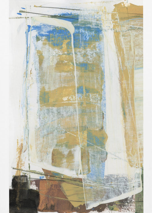 Erdtöne und leuchtendes Blau | Poster