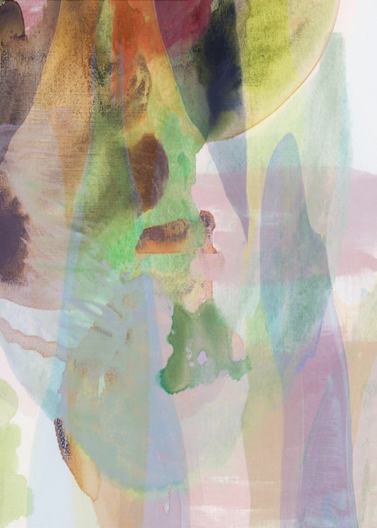 Durchscheinendes Abstraktes in gedämpften Farbtönen | Poster