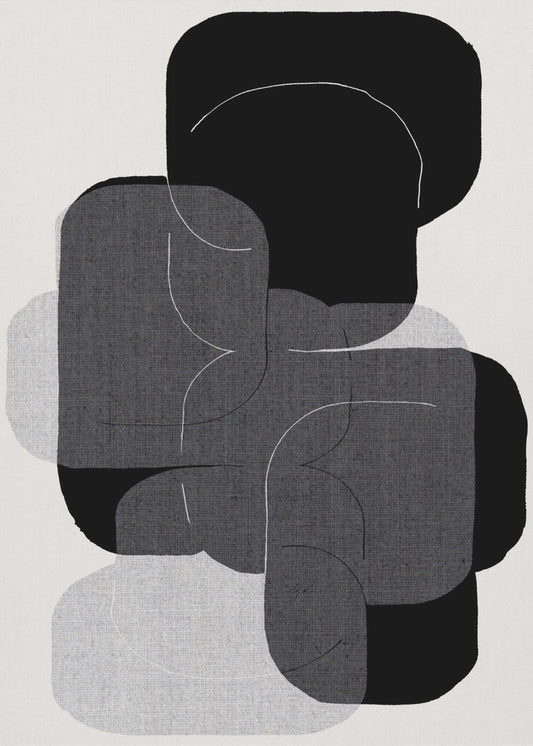 Monochrome Schichten | Poster