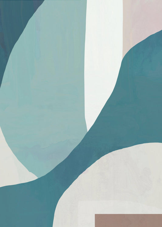 Fließende Wellenlandschaft | Poster