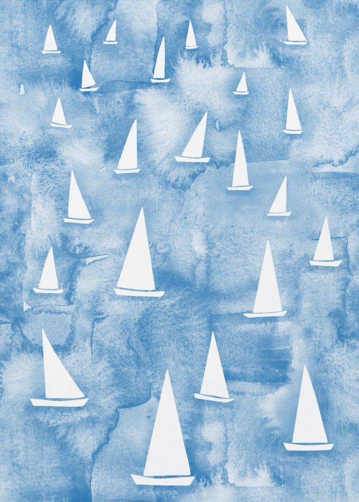 Weiße Segelboote | Poster