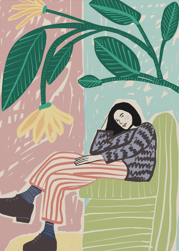 Ruhende Frau | Poster