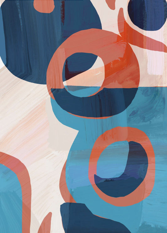 Geometrische Formen und leuchtende Farben | Poster