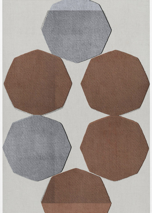 Facettierte Erdformen | Poster