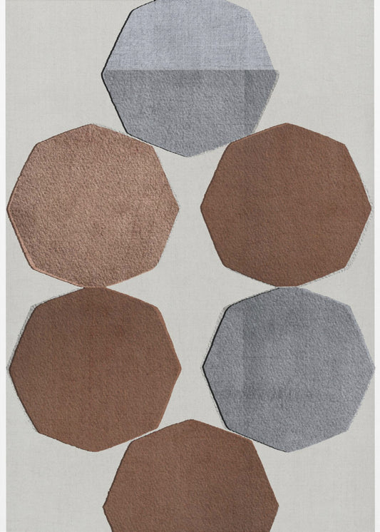 Facettierte Erdformen | Poster