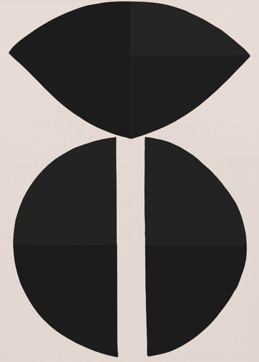 Schwarze Formen Harmonie | Poster