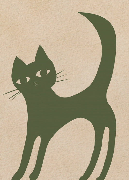 Green cat | Poster