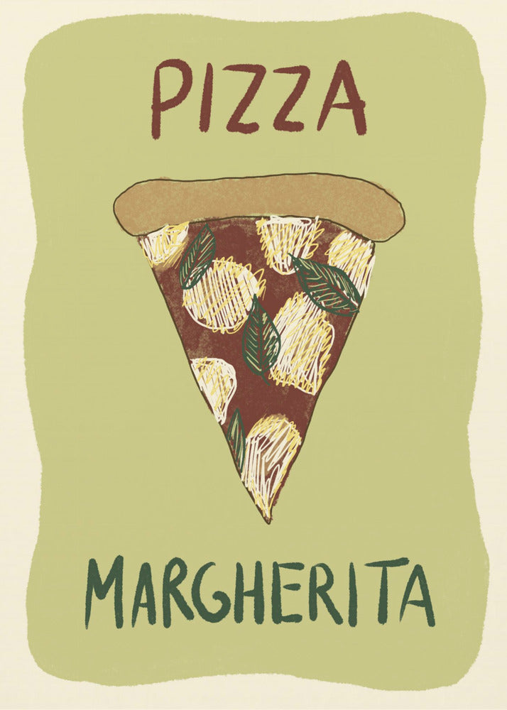 Pizza Margherita | Leinwand