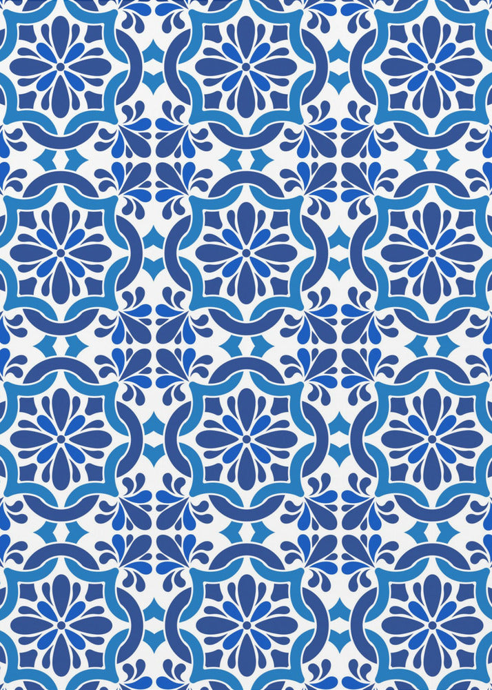 Azulejos Azules Oscuros | Leinwand