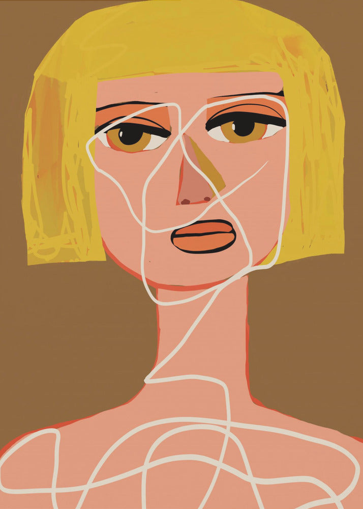 Gefesselte Frau Tangled | Leinwand