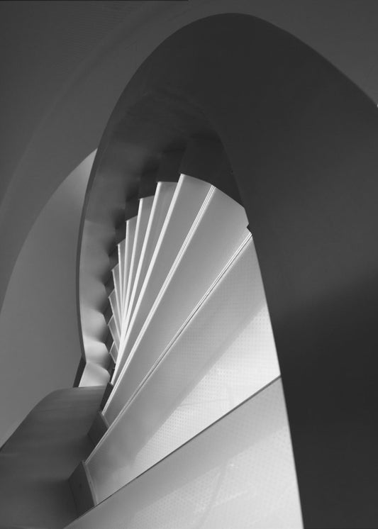 Gerade und geschwungene Linien | Leinwand