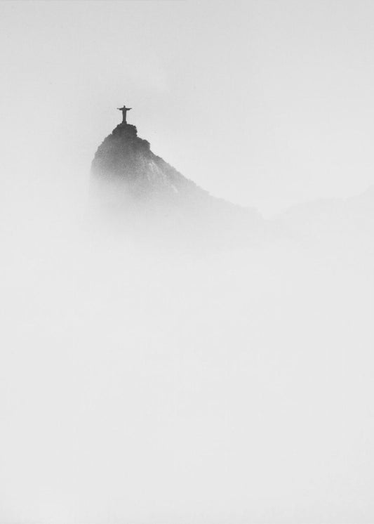 Christus im Nebel | Leinwand