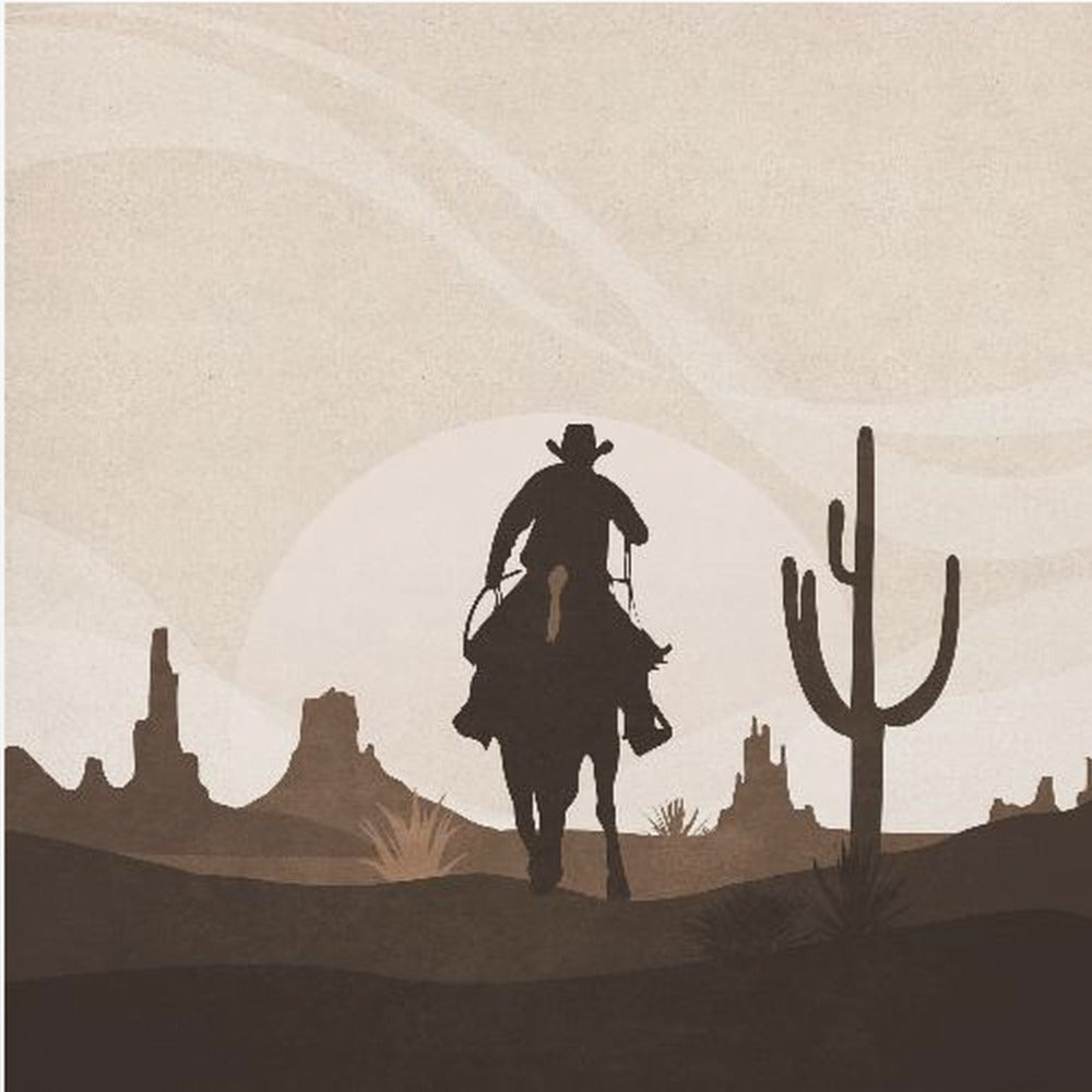 Cowboys ferner Ritt | Leinwand