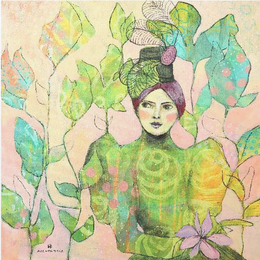 Retro lady 2 | Canvas