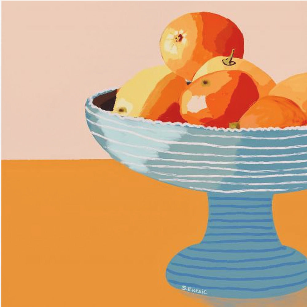 Blaue Obstschale hell | Poster
