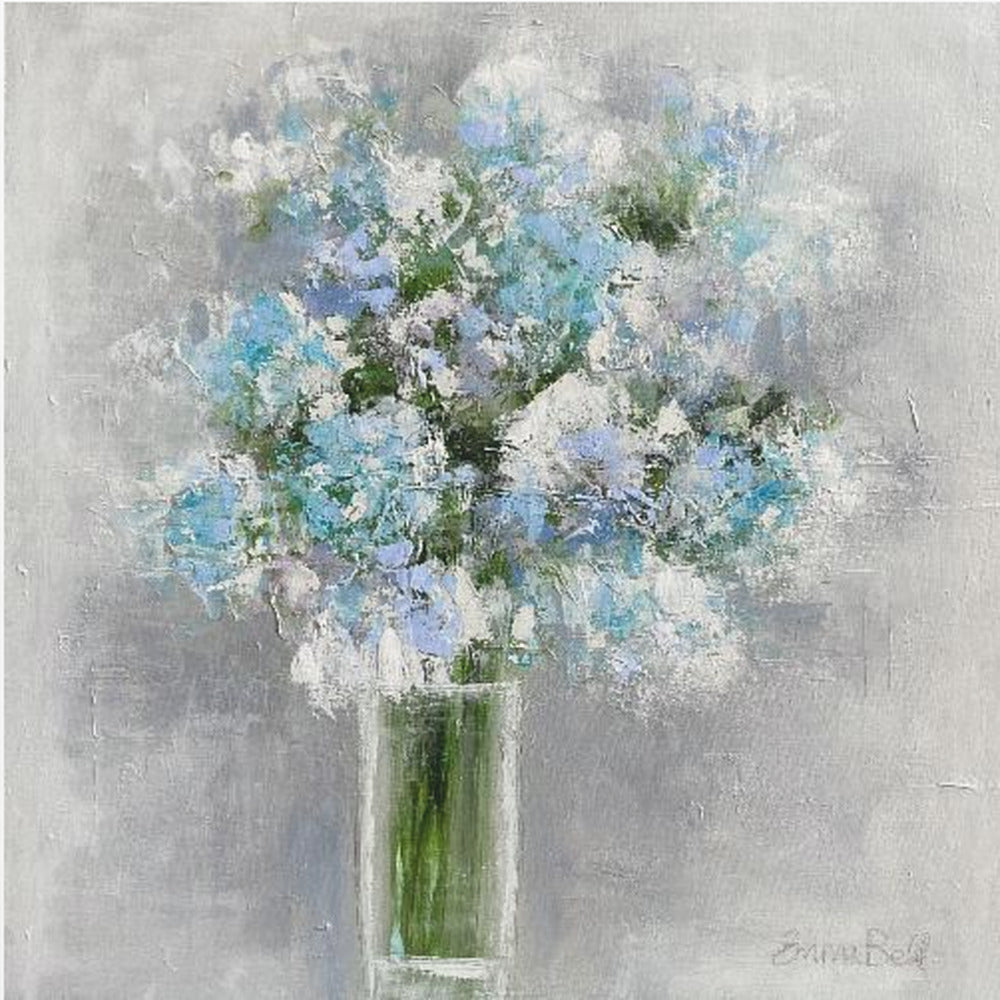 Blumenstrauß in einer Glasvase | Leinwand