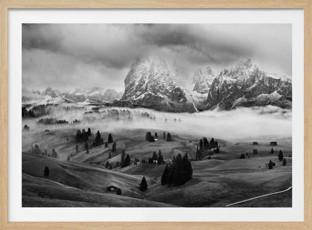 Neblige Dolomiten | Poster