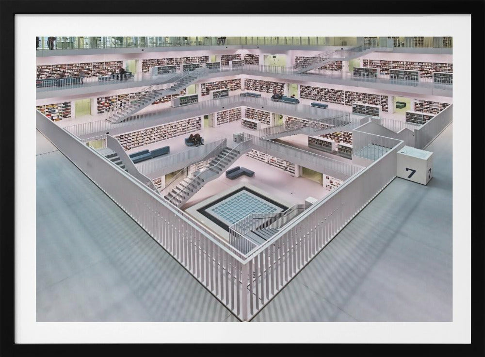 Stadtbibliothek Stuttgart inner space I | Poster
