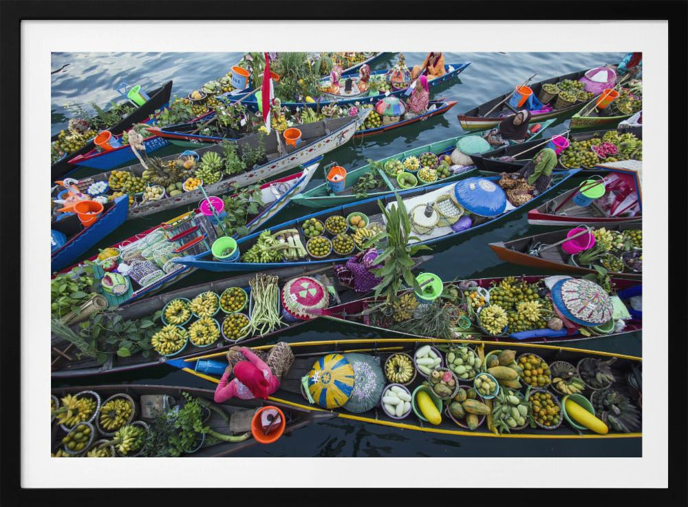 Schwimmender Markt von Banjarmasin | Poster