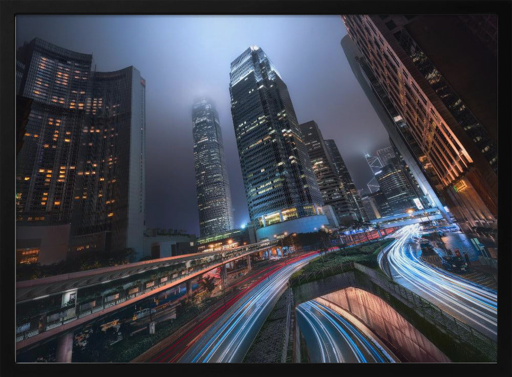Lichter der Stadt Hongkong | Poster