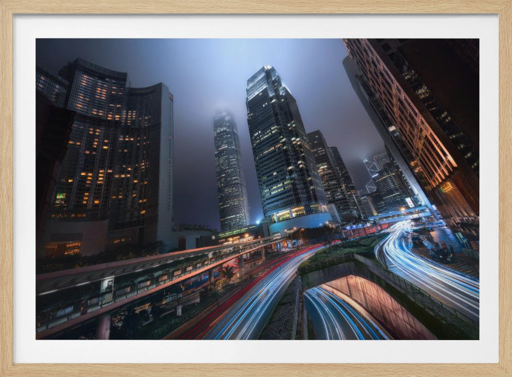 Lichter der Stadt Hongkong | Poster