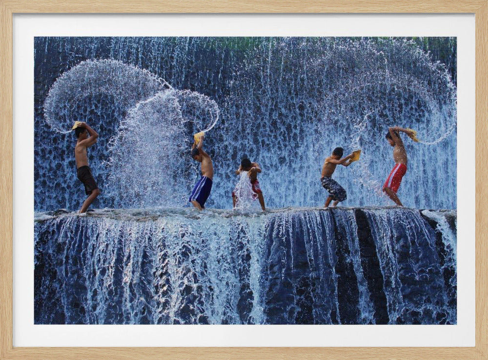 Mit Spritzern spielen | Poster