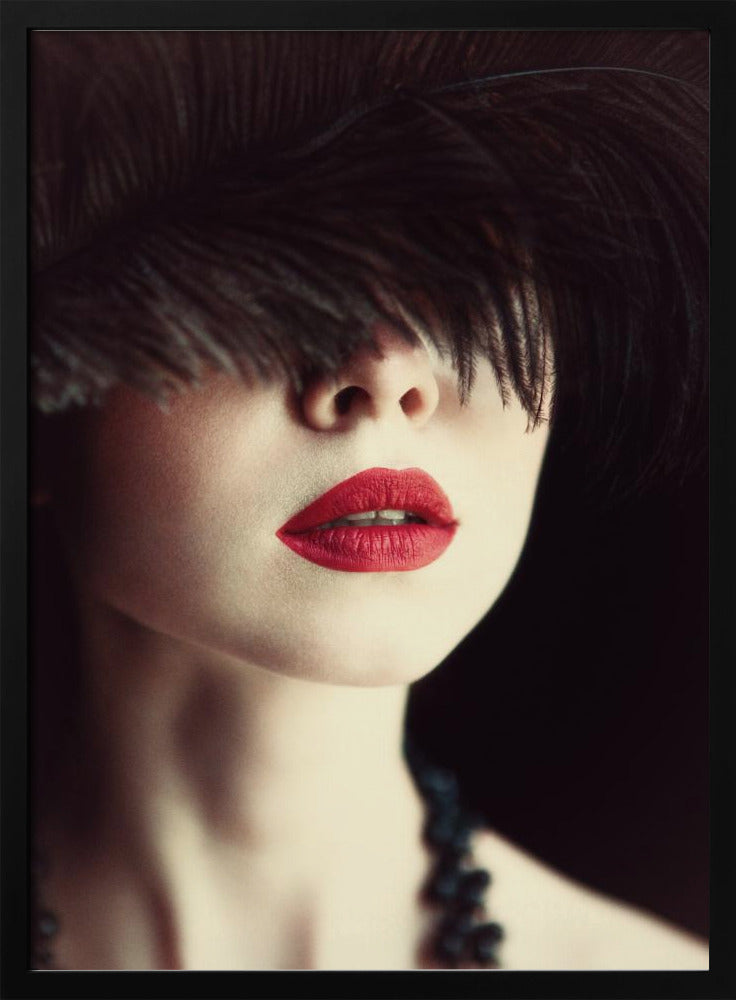 Lippen und Feder | Poster