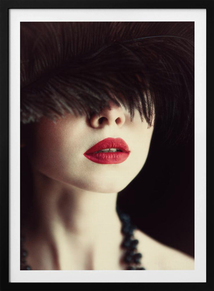 Lippen und Feder | Poster