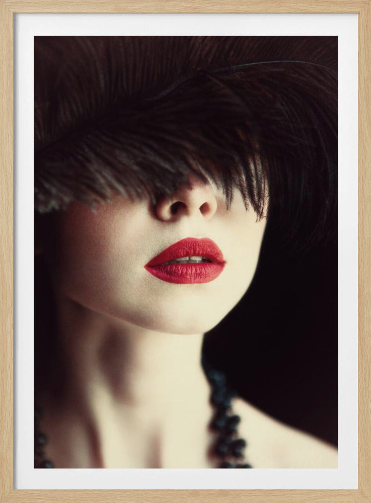 Lippen und Feder | Poster