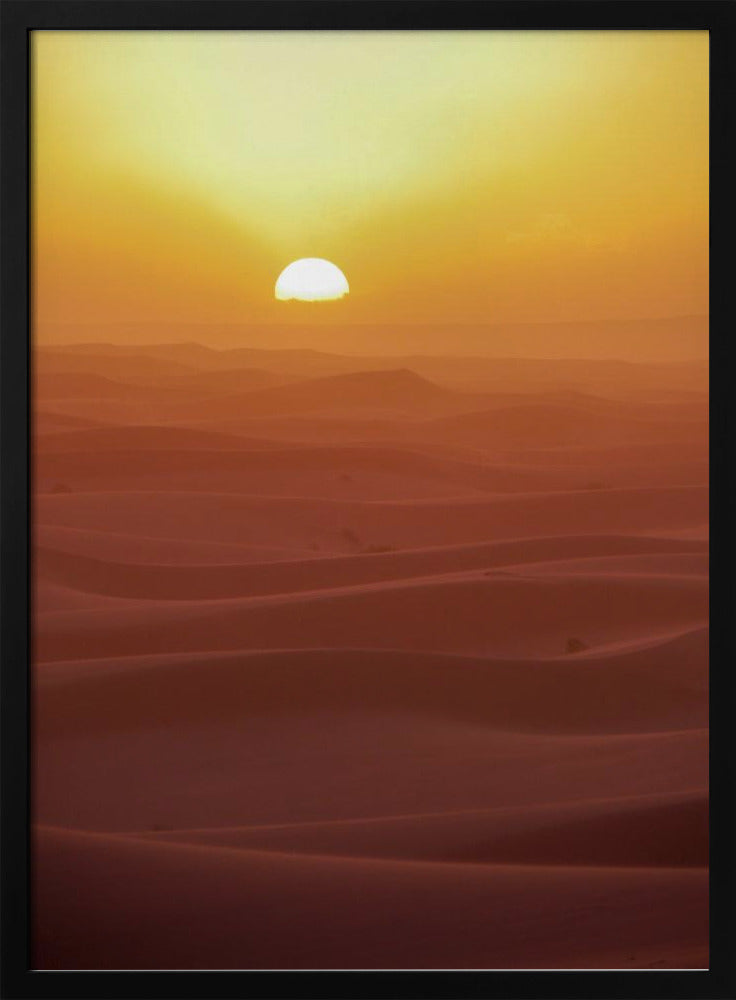 Sonnenuntergang über den Dünen | Poster
