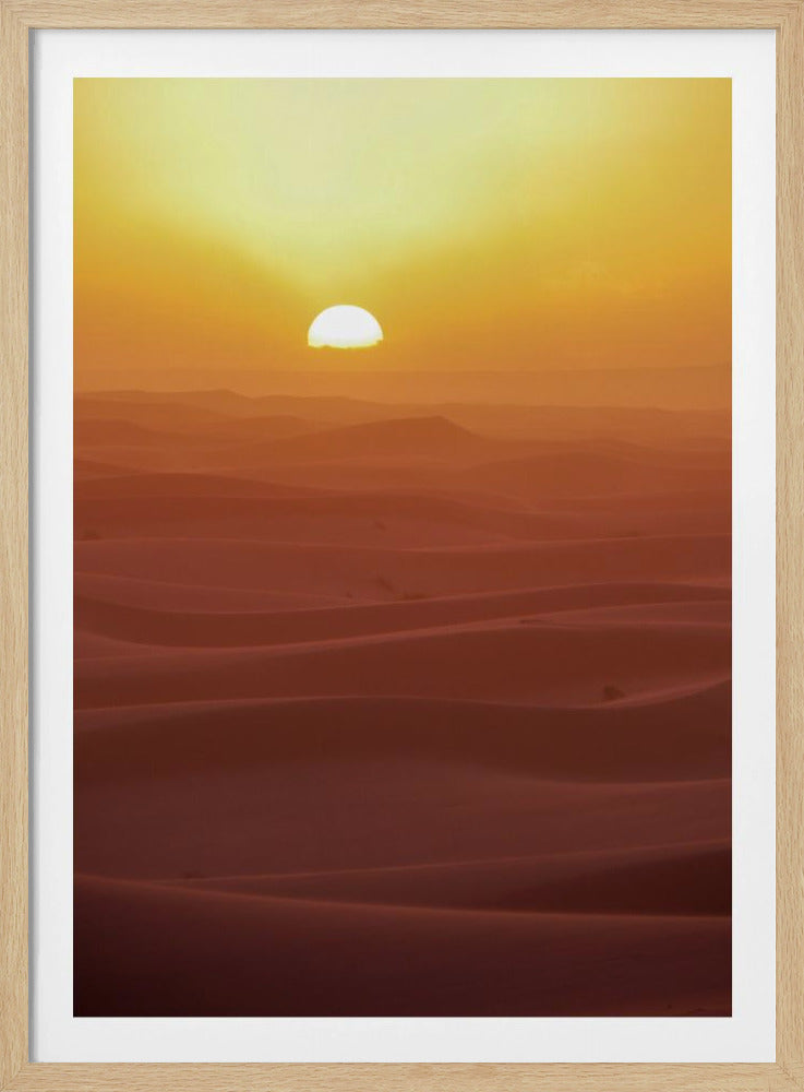 Sonnenuntergang über den Dünen | Poster