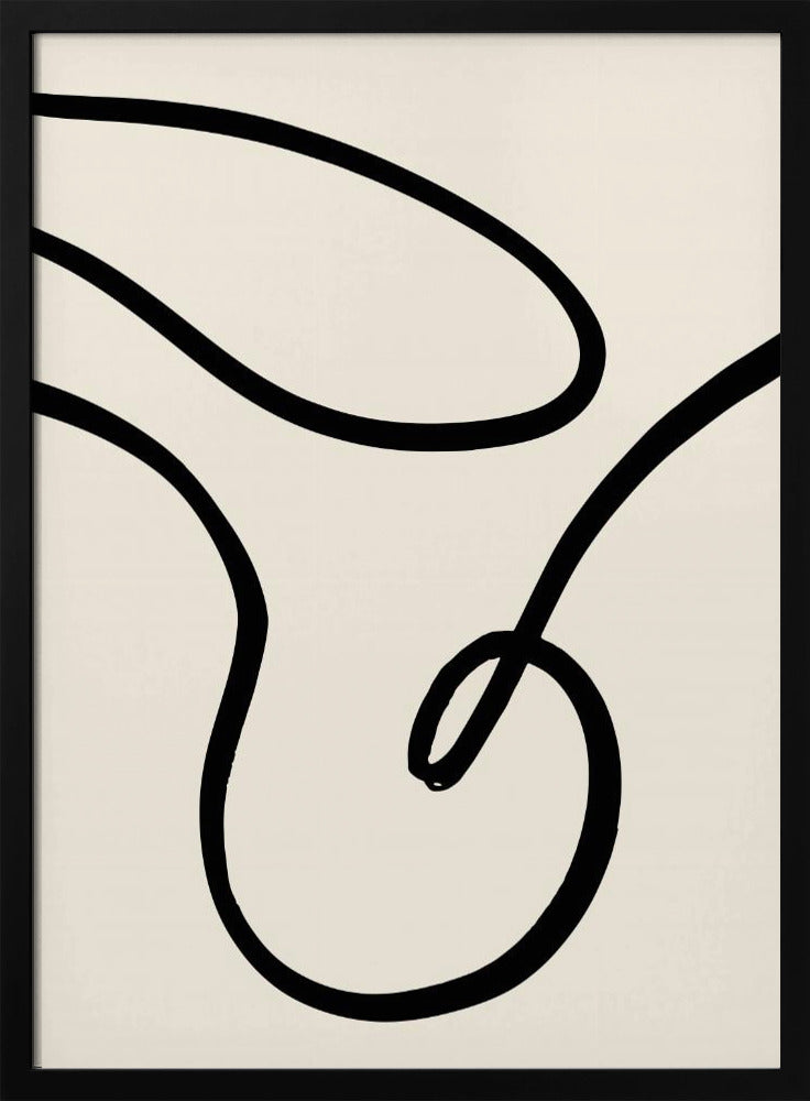 Schwarze Linien 02 | Poster