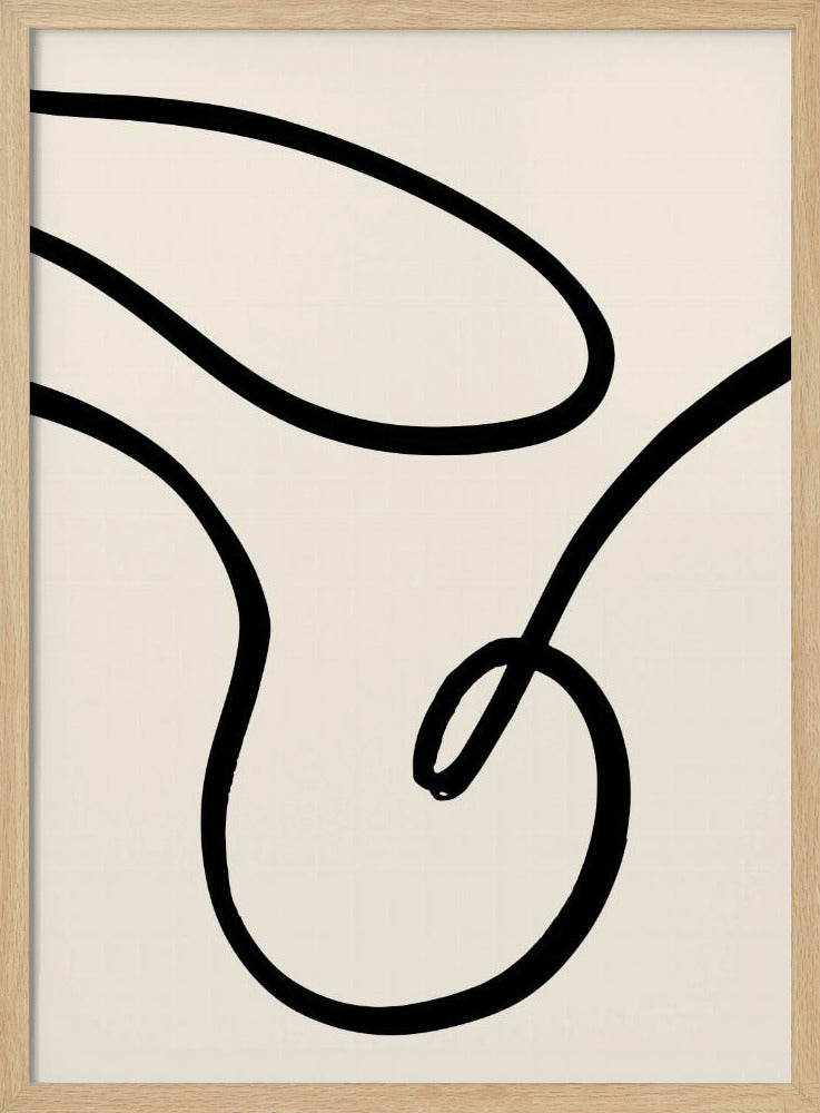Schwarze Linien 02 | Poster