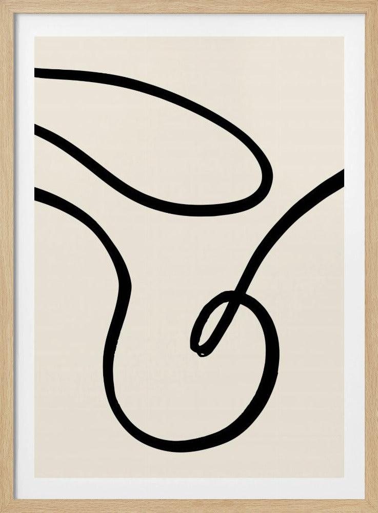 Schwarze Linien 02 | Poster