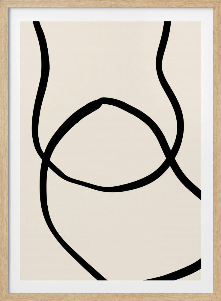 Schwarze Linien 04 | Poster