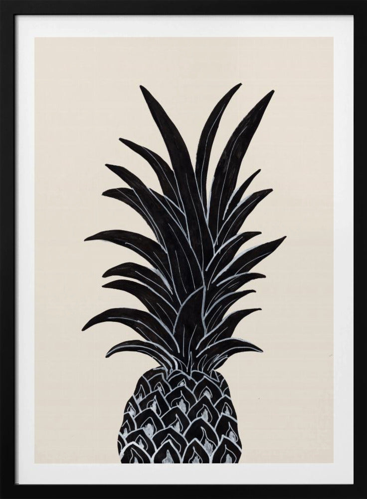 Schwarze Ananas | Poster