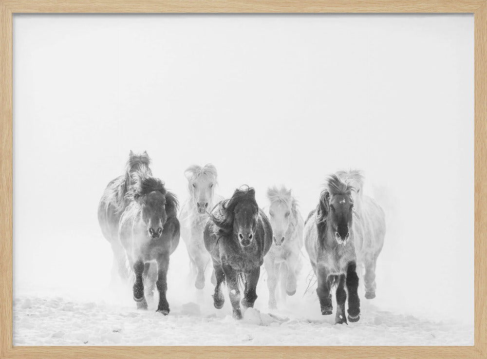 Laufen im Schnee | Poster