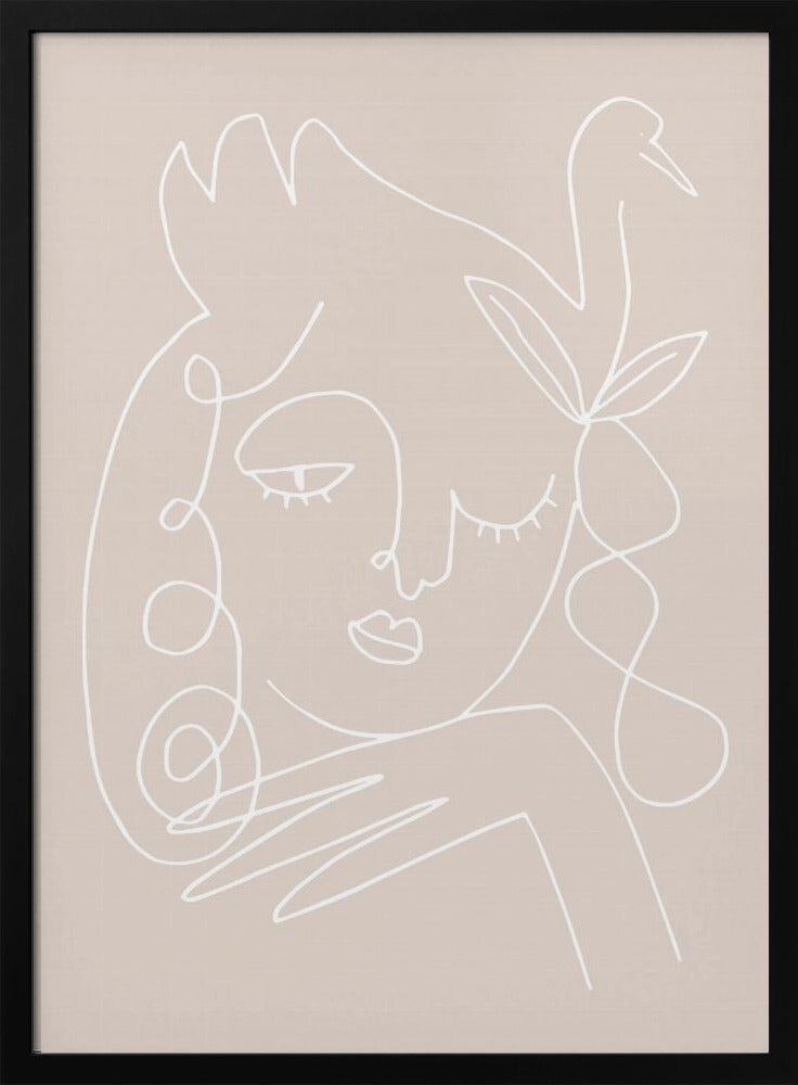 Der Schwan Beige | Poster