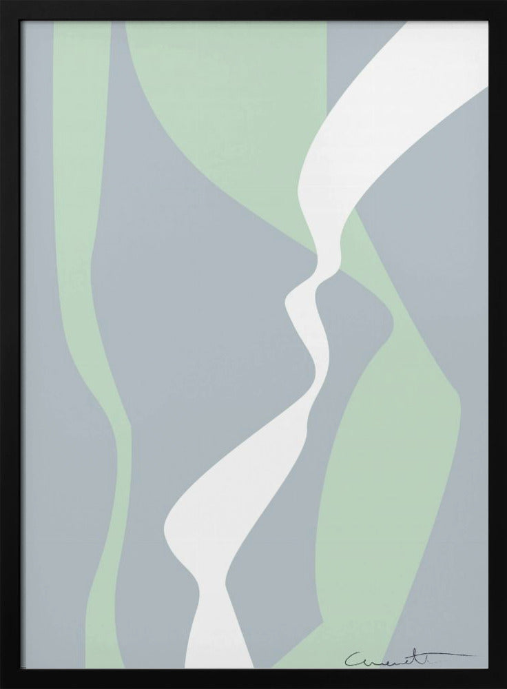 Wellenförmige Spuren | Poster