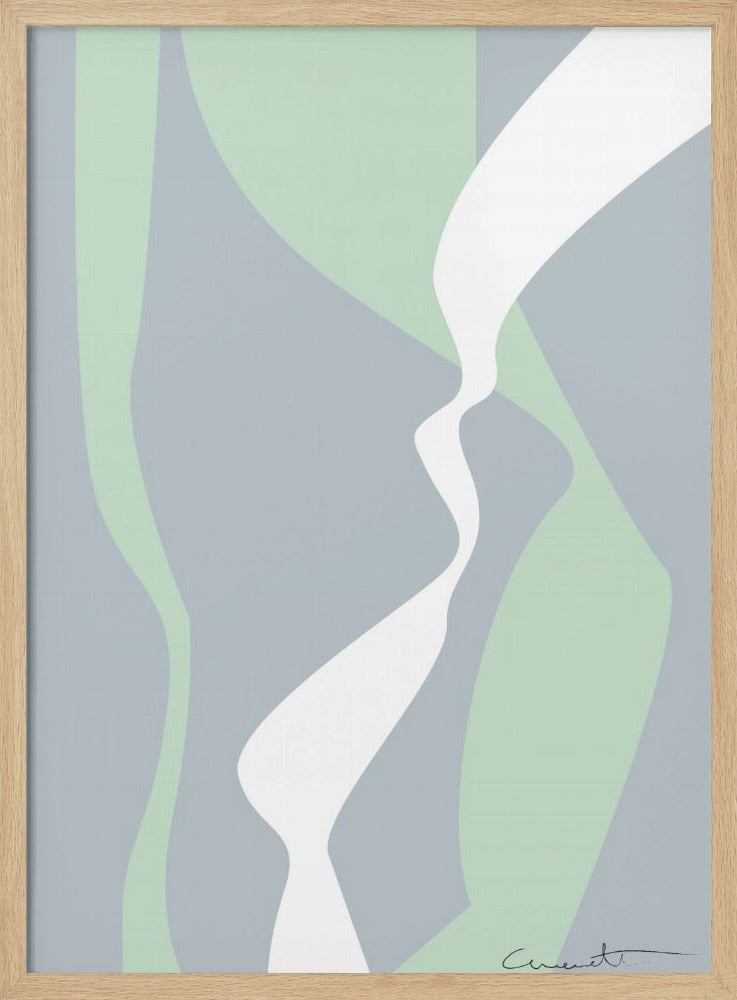 Wellenförmige Spuren | Poster