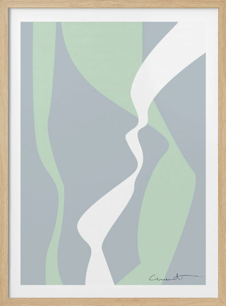Wellenförmige Spuren | Poster