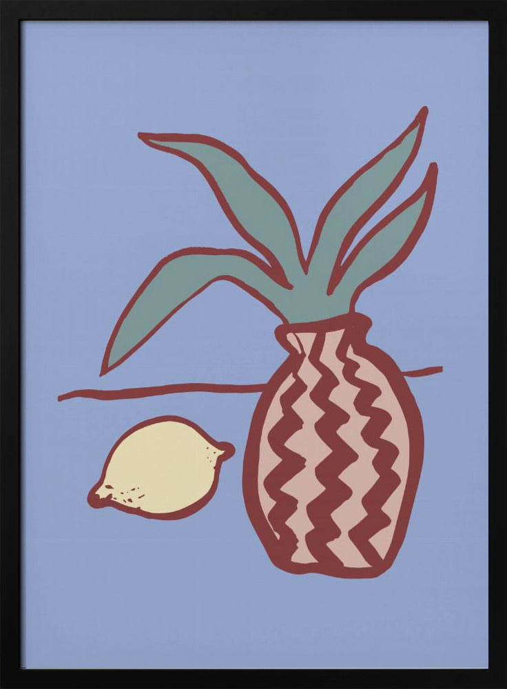 Blaue Zitrone | Poster